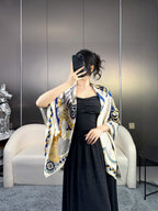 HERMES 25S SCARF 135 IN CASHMERE SILK 730649