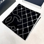 CHANEL 25S SCARF 140 IN CASHMERE SILK 727348