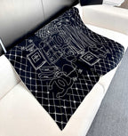 CHANEL 25S SCARF 140 IN CASHMERE SILK 727348