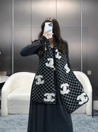 CHANEL 25S SCARF 185 IN CASHMERE 721525