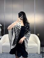 CHANEL 25S SCARF 140 IN CASHMERE SILK 702020