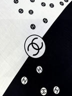 CHANEL 25S SCARF 140 IN CASHMERE SILK 702020