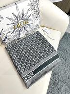 DIOR SCARF 140 CM IN SILK-WOOL BLEND 702041