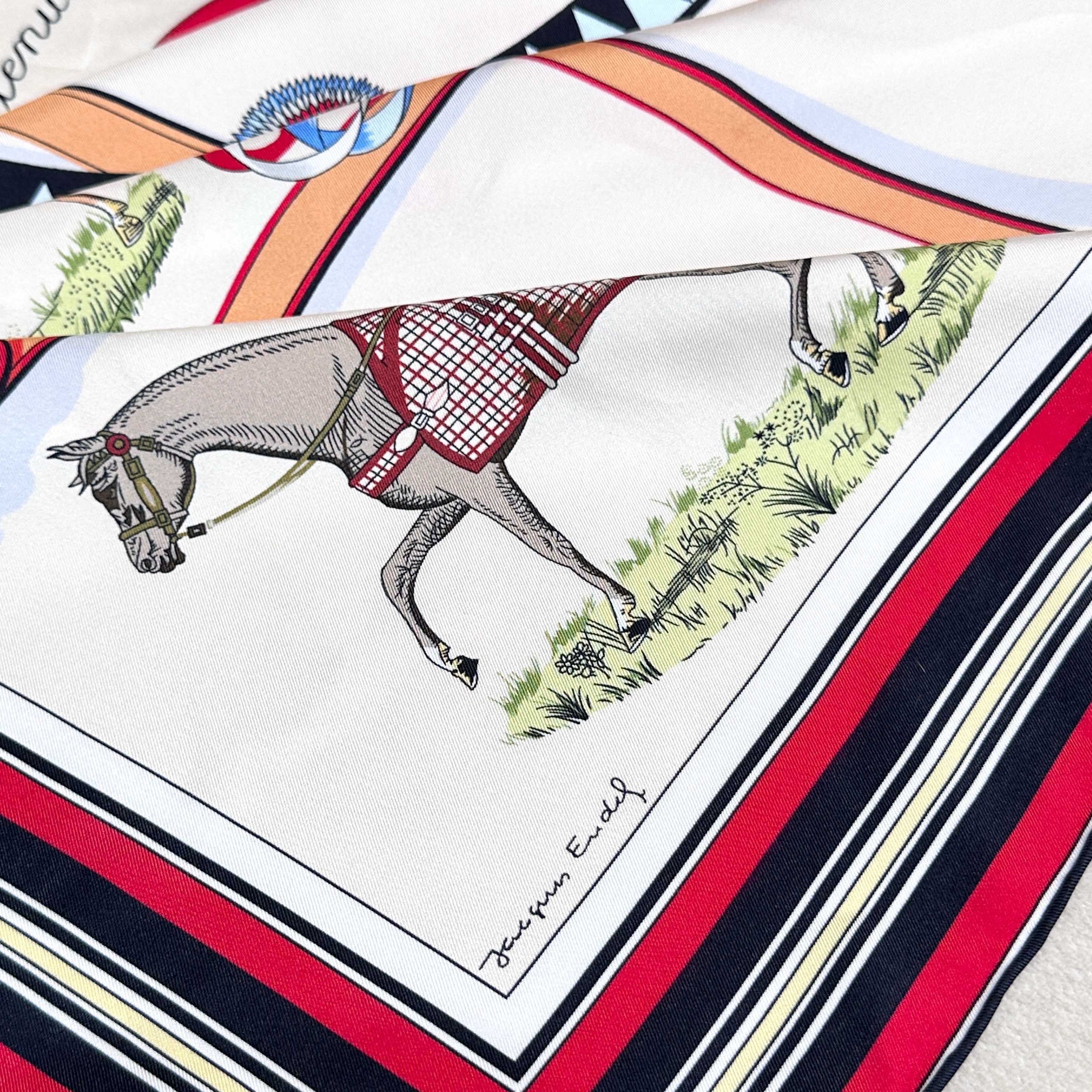 HERMES 25S SCARF 90 IN SILK TWILL 733929