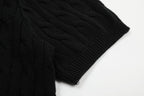 RALPH LAUREN SHORT-SLEEVE POLO KNIT SWEATER STYLE 434
