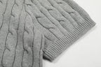 RALPH LAUREN SHORT-SLEEVE POLO KNIT SWEATER STYLE 435