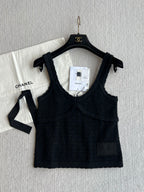 Chanel 25P Camisole Black Cashmere 220191