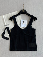 Chanel 25P Camisole Black Cashmere 220191