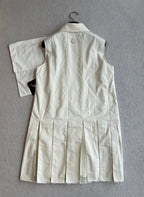 MONCLER SLEEVELESS PLEATED DRESS 269705
