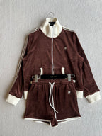 CELINE VELVET DRAWSTRING WAIST SHORTS 275633