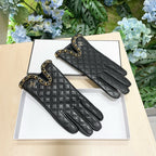 GLOVES IN BLACK LAMBSKIN 464979