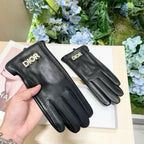 TOUCHSCREEN GLOVES IN BLACK LAMBSKIN 465066