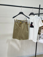 MIUMIU SPLIT HEM CROPPED PANTS 269932