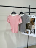 CHANEL SHORT-SLEEVE KNIT SWEATER 259270