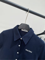 MIUMIU SHORT SLEEVE POLO SHIRT 273028