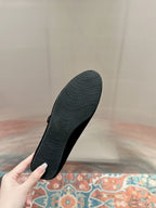 ALAIA MARY JANE IN BLACK SUEDE WITH SILVER HARDWARE