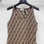 Fendi 25C Jacquard Midi Dress 228194