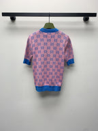 GUCCI SHORT-SLEEVE KNIT TOP 257395