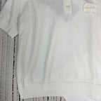 MIUMIU BUTTON-UP KNIT SWEATER WITH LAPEL COLLAR 268101
