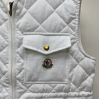 MONCLER 25S DOWN VEST IN WHITE 081