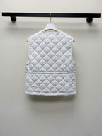 MONCLER 25S DOWN VEST IN WHITE 081
