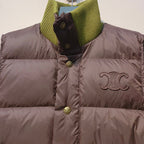 CELINE 25S UFFER VEST WITH KNIT COLLAR 0043