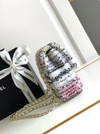 CC MINI 21 FLAP BAG IN COLORFUL WOOL TWEED