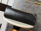 CHANEL 25S HOBO BAG 40 CM IN BLACK SMOOTH CALFSKIN