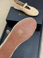 HANDWOVEN BALLET FLAT BEIGE