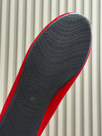 ALAIA 25S BALLET FLATS IN BRIGHT RED VELVET