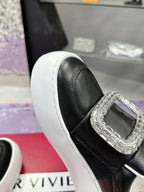 VIV' UP SNEAKERS IN BLACK CALFSKIN