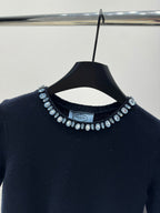 PRADA 25S BEADED CREW NECK SWEATER 313