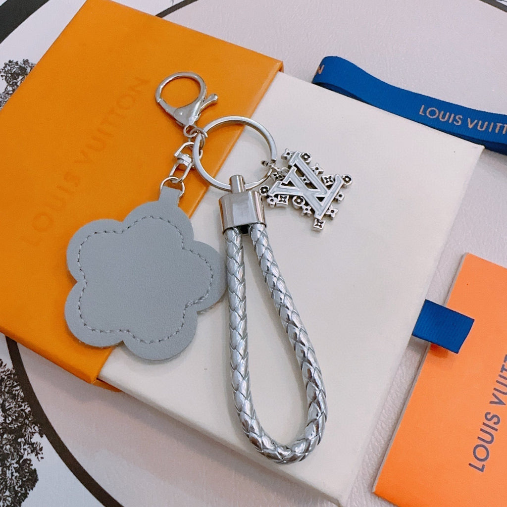 LV Gray Flower Charm