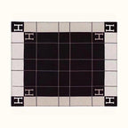 AVALON III THROW BLANKET 175 CM IN BLACK WOOL AND CASHMERE 351744