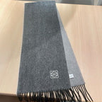 SCARF 180 CM IN MO GRAY CASHMERE AND WOOL 403756