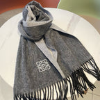 SCARF 180 CM IN MO GRAY CASHMERE AND WOOL 403756