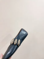 ALAIA TRIBALE BALLET FLATS IN BLACK LAMBSKIN
