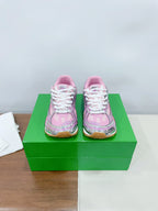 ORBIT SNEAKER IN BLUSH PINK TECHNICAL FABRIC AND METALLIC MESH