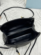 PRADA 25S DADA SMALL BAG 25 IN BLACK CALFSKIN GOLD HARDWRE