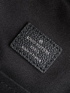 Lv Avenue Slingbag Black Damoflage Black Canvas- Black Metal