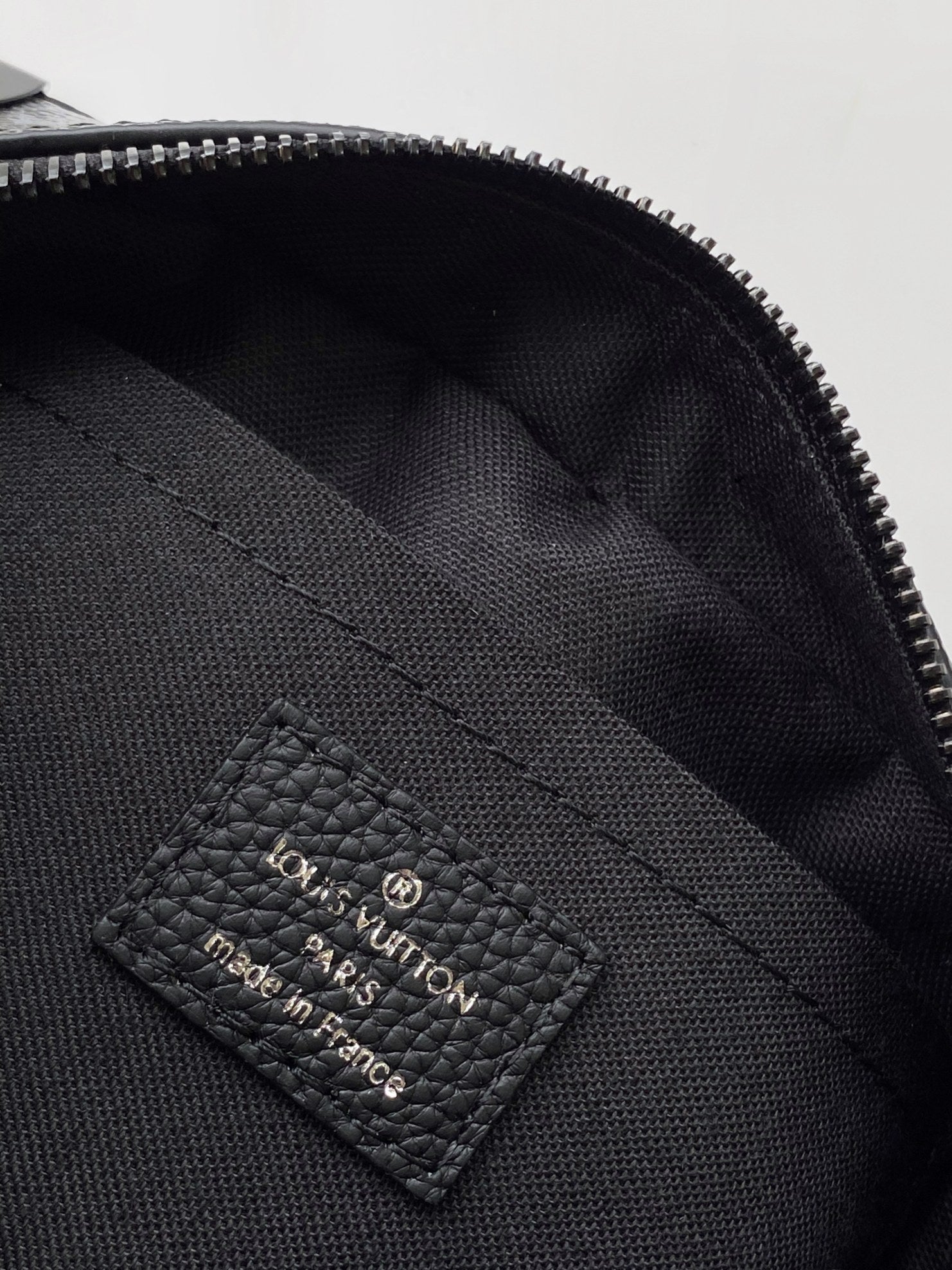 Lv Mini Soft Trunk 18.5 Black Damoflage Black Canvas- Black Metal
