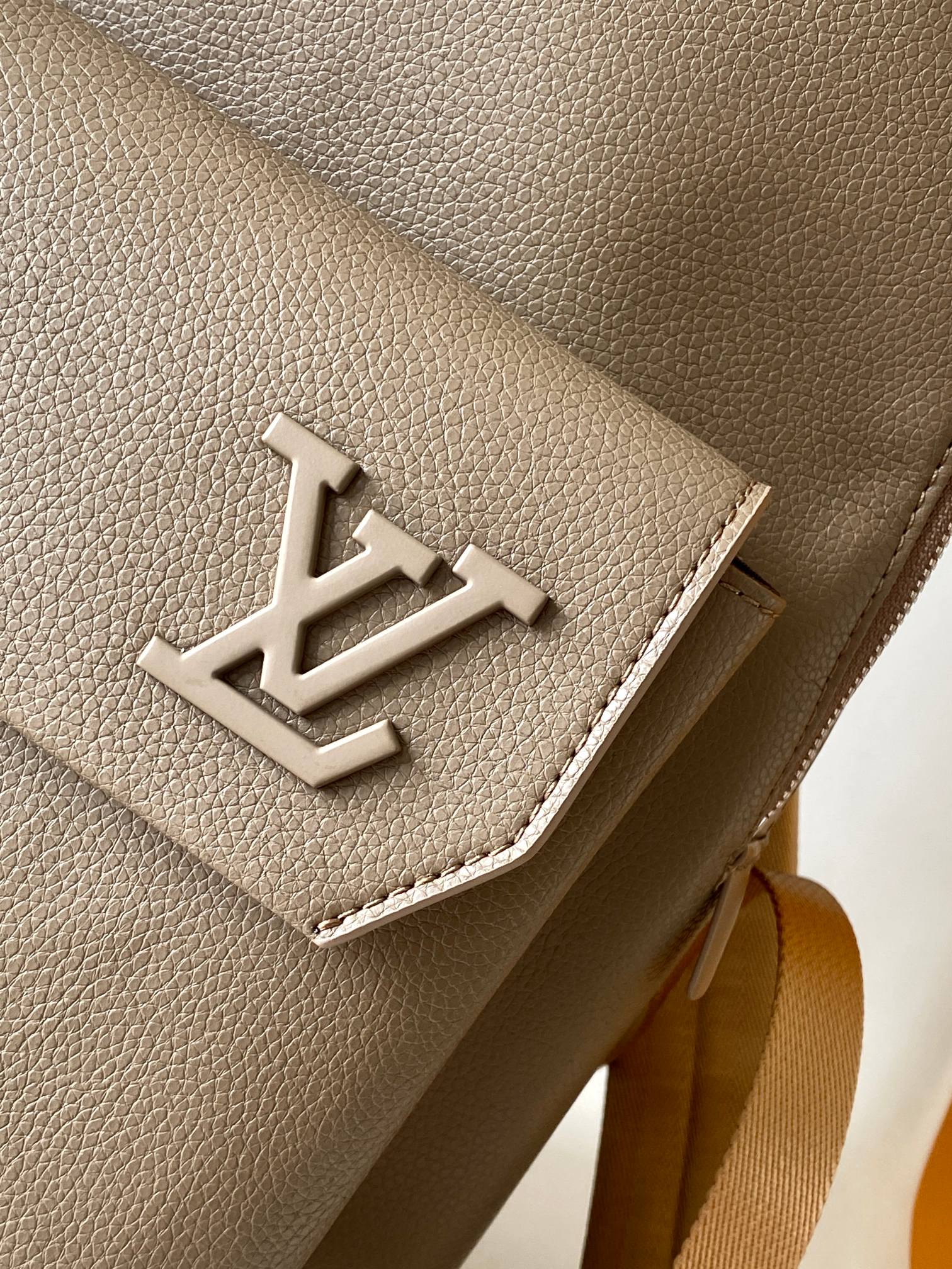 LV M57079 Takeoff Backpack Brown Aerogram Cowhide