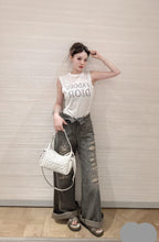 DIOR 25S RIPPED WIDE-LEG PANTS 706
