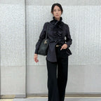 DIOR 25S PLEATED LACE SHIRT 703