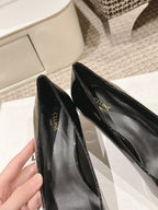 HIGH PUMP 5 CM IN BLACK PATENT CALFSKIN