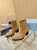 PRA ANKLE BOOTS IN TAN BROWN SUEDE