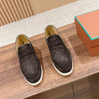 LP OPEN WALK LOAFERS CHARCOAL SUEDE