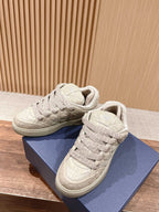 BY ERL B9S SKATER SNEAKER IN PARCHMENT BEIGE CANNAGE LAMBSKIN