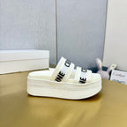 WHITE BLOCK SLIDE MESH NYLON AND TEXT WITH JACQUARD