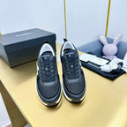 CLASSIC TRAINER IN BLACK MERCERIZED VELVET WITH WHITE LOGO
